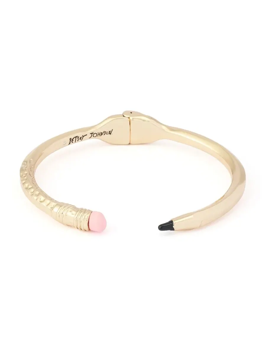 Браслет Best In Class Chewed Pencil Betsey Johnson — изображение 4 из 4, оттенок золото