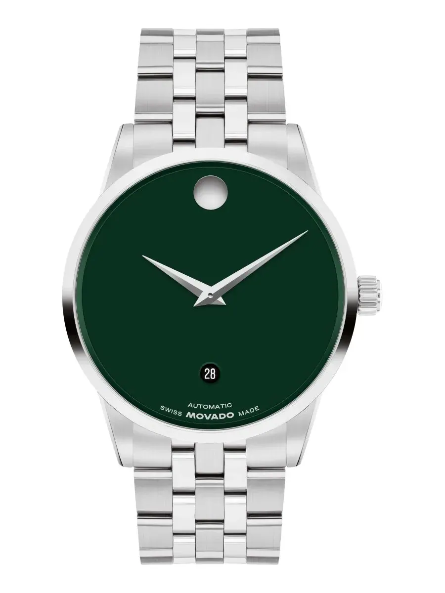 Мужские часы Museum Classic Auto Swiss Automatic, 40 мм Movado — изображение 1 из 3, оттенок серебристый