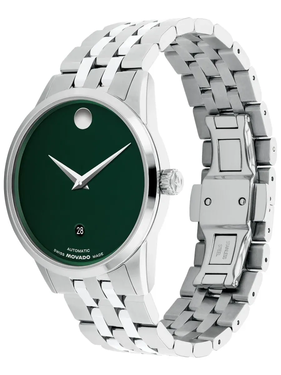 Мужские часы Museum Classic Auto Swiss Automatic, 40 мм Movado — изображение 2 из 3, оттенок серебристый
