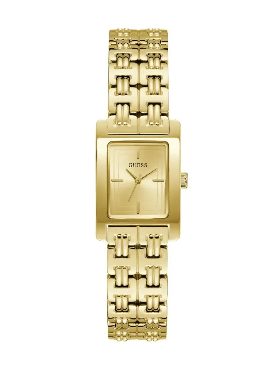 Женские наручные часы с золотистым корпусом и браслетом G-link GUESS