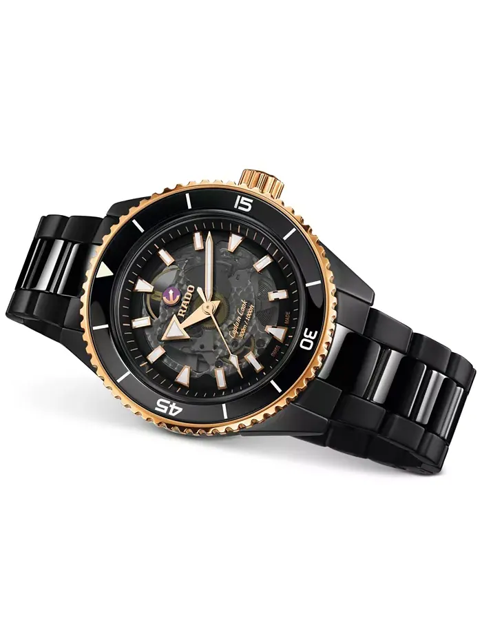 Мужские автоматические часы Swiss Automatic Captain Cook High Tech Ceramic с браслетом, 43 мм Rado — изображение 2 из 7