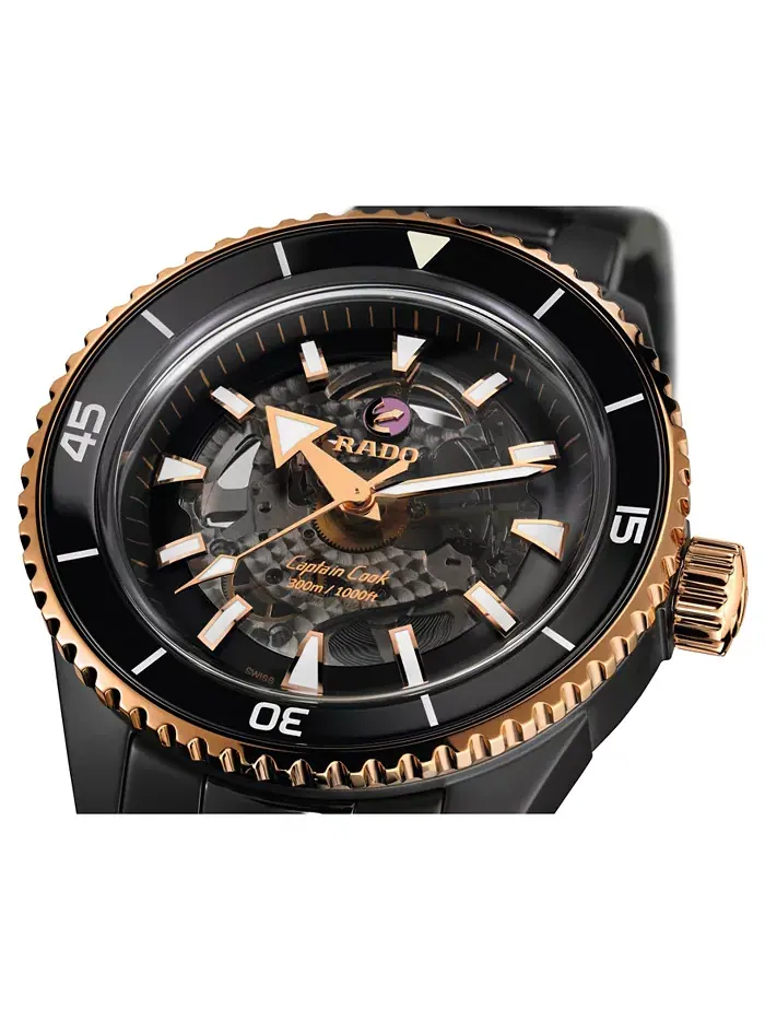 Мужские автоматические часы Swiss Automatic Captain Cook High Tech Ceramic с браслетом, 43 мм Rado — изображение 4 из 7