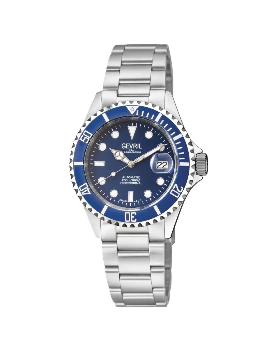 Мужские часы Wall Street Swiss Automatic с браслетом Gevril