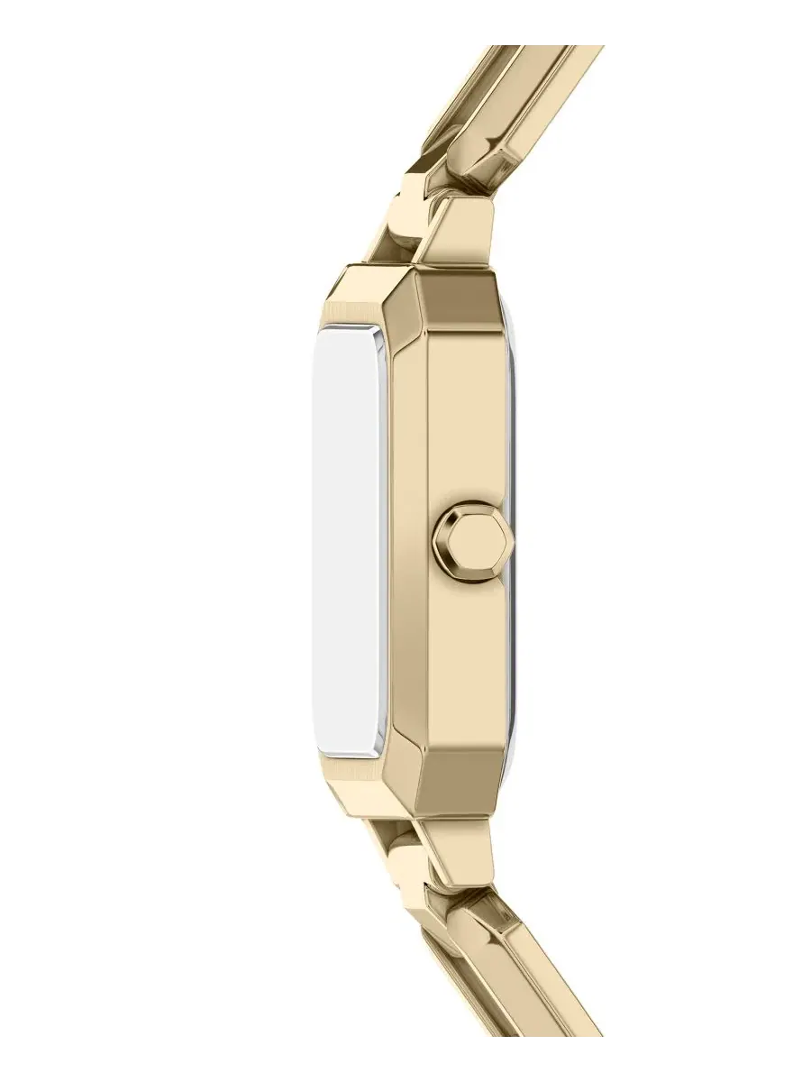 Женские часы Armani Exchange с кварцевым механизмом, золотистый корпус из нержавеющей стали, 27 мм — изображение 3 из 7