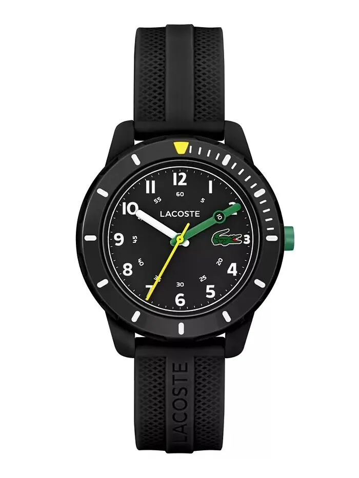 Часы Mini Tennis, черный силиконовый ремешок, 34 мм Lacoste — изображение 1 из 2