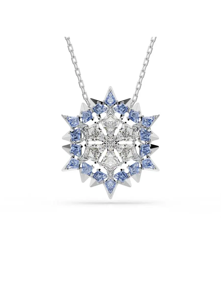 Волшебная брошь и подвеска с родиевым покрытием Swarovski — изображение 1 из 6, оттенок синий
