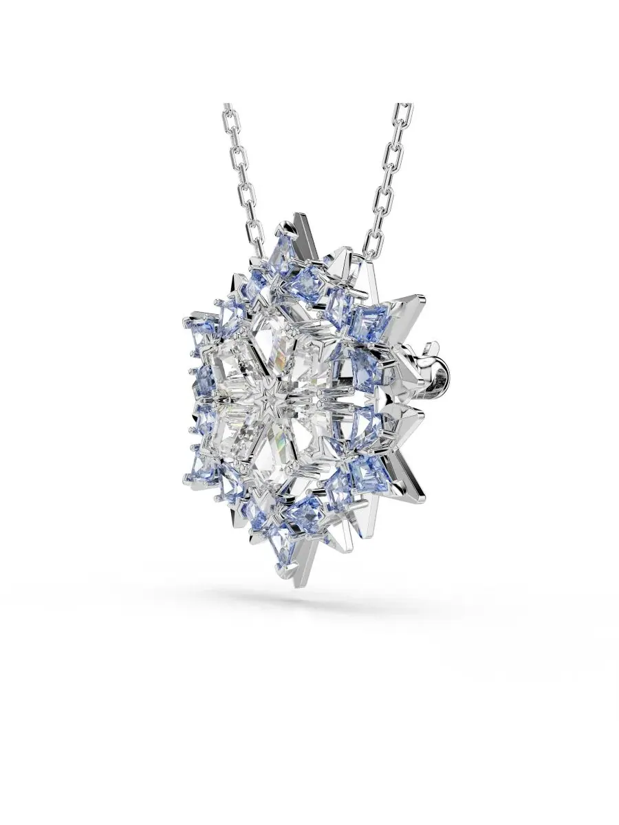 Волшебная брошь и подвеска с родиевым покрытием Swarovski — изображение 2 из 6, оттенок синий