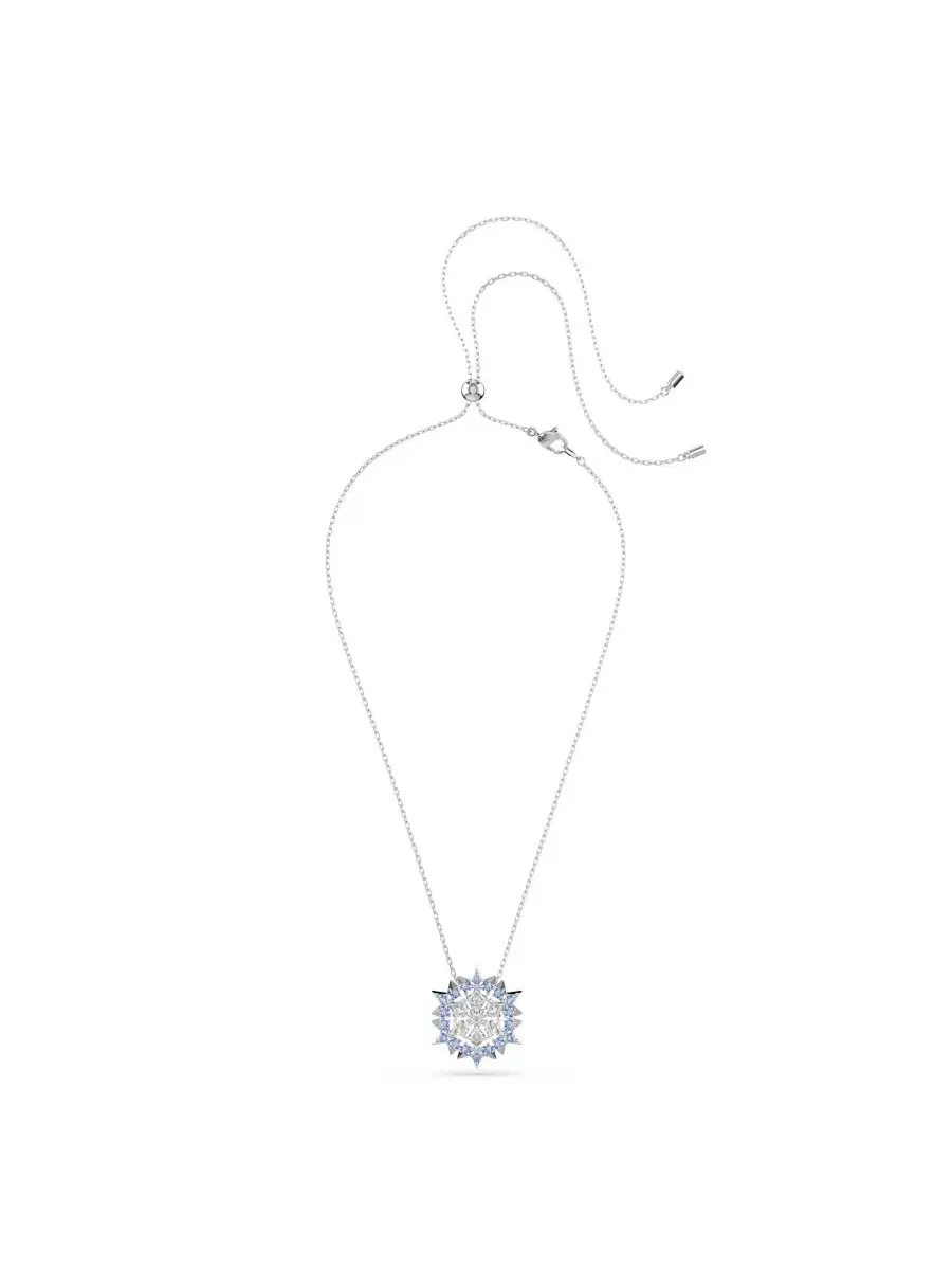 Волшебная брошь и подвеска с родиевым покрытием Swarovski — изображение 4 из 6, оттенок синий