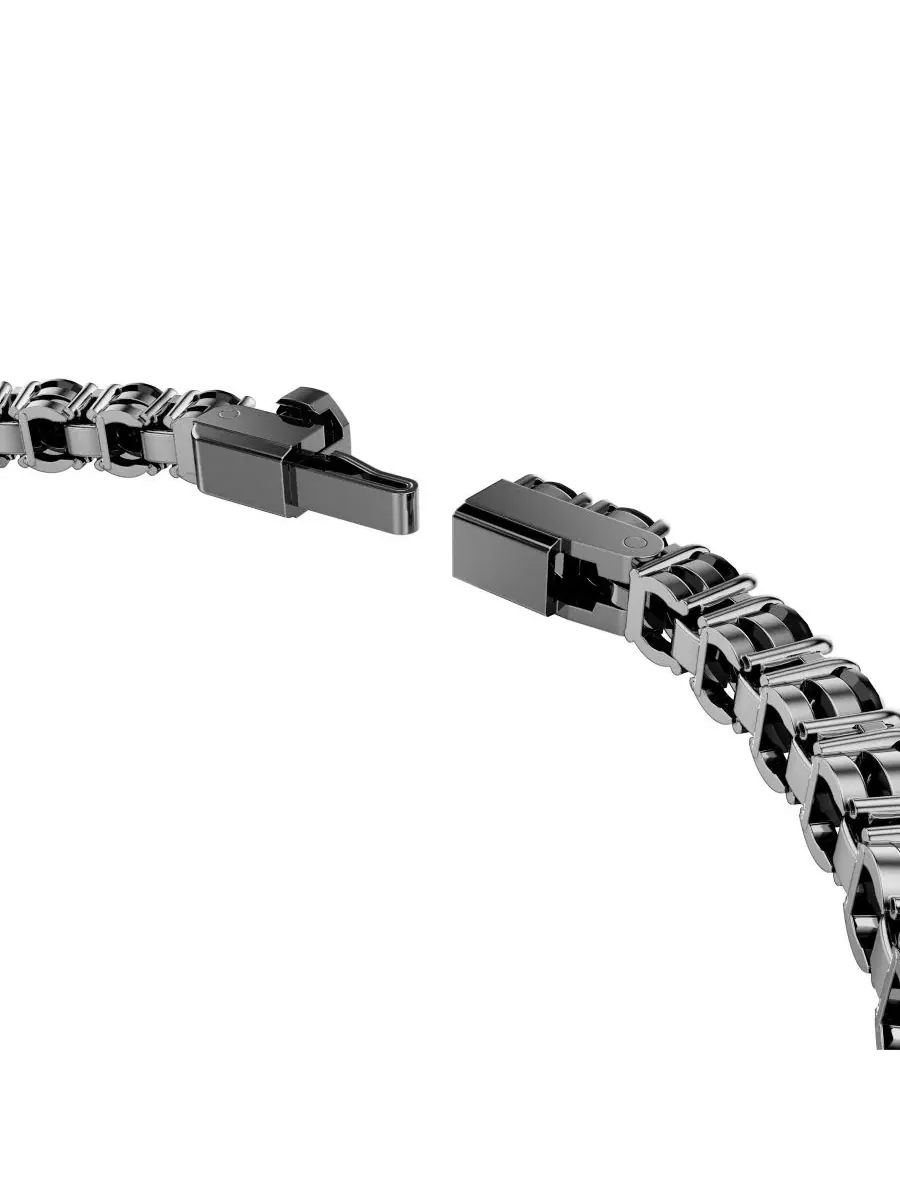 Теннисный браслет Swarovski Matrix с рутениевым покрытием — изображение 5 из 7, оттенок черный