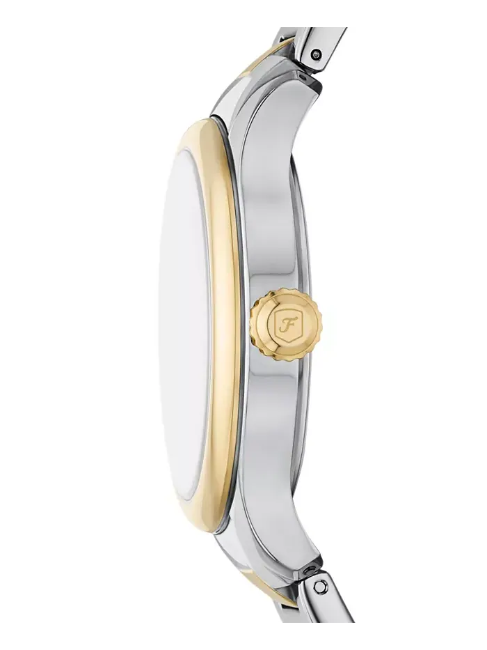 Женские часы Gilmore Three-Hand Date с двухцветным корпусом из нержавеющей стали, 38 мм Fossil — изображение 2 из 3