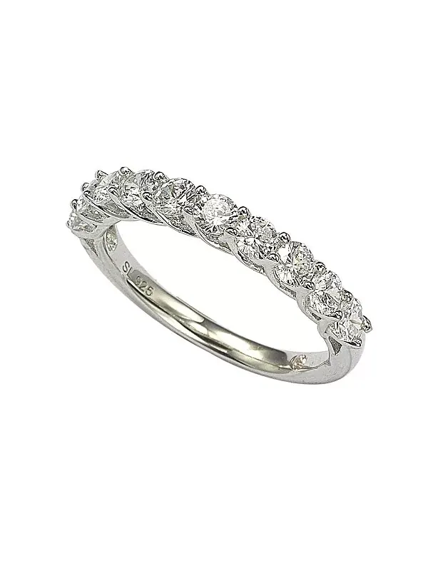 Кольцо Suzy Levian из стерлингового серебра с белыми кубическими цирконами Suzy Levian New York — изображение 1 из 3