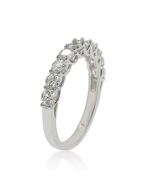 Кольцо Suzy Levian из стерлингового серебра с белыми кубическими цирконами Suzy Levian New York — изображение 3 из 3