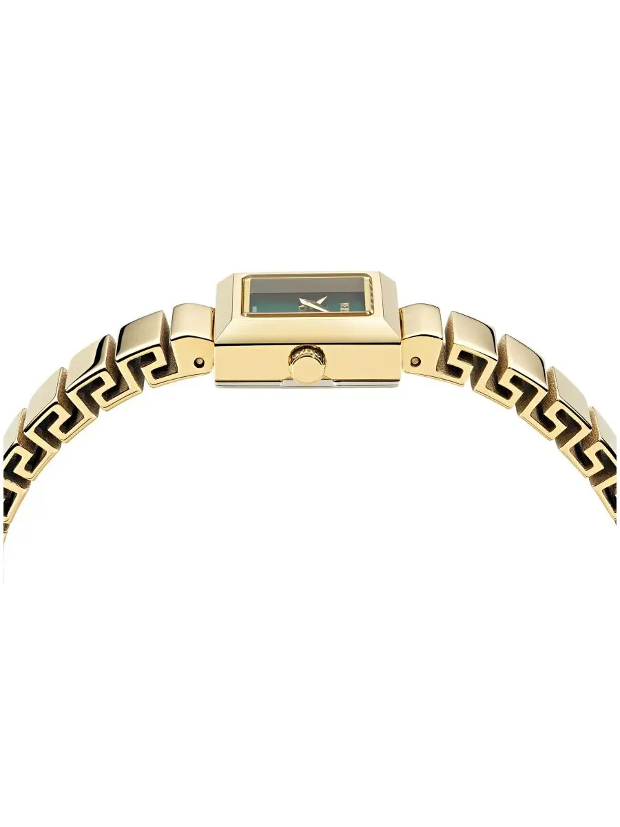 Женские часы V-Square Petite IP Yellow Gold Stainless Steel Bracelet Watch 18x18mm Versace — изображение 2 из 3