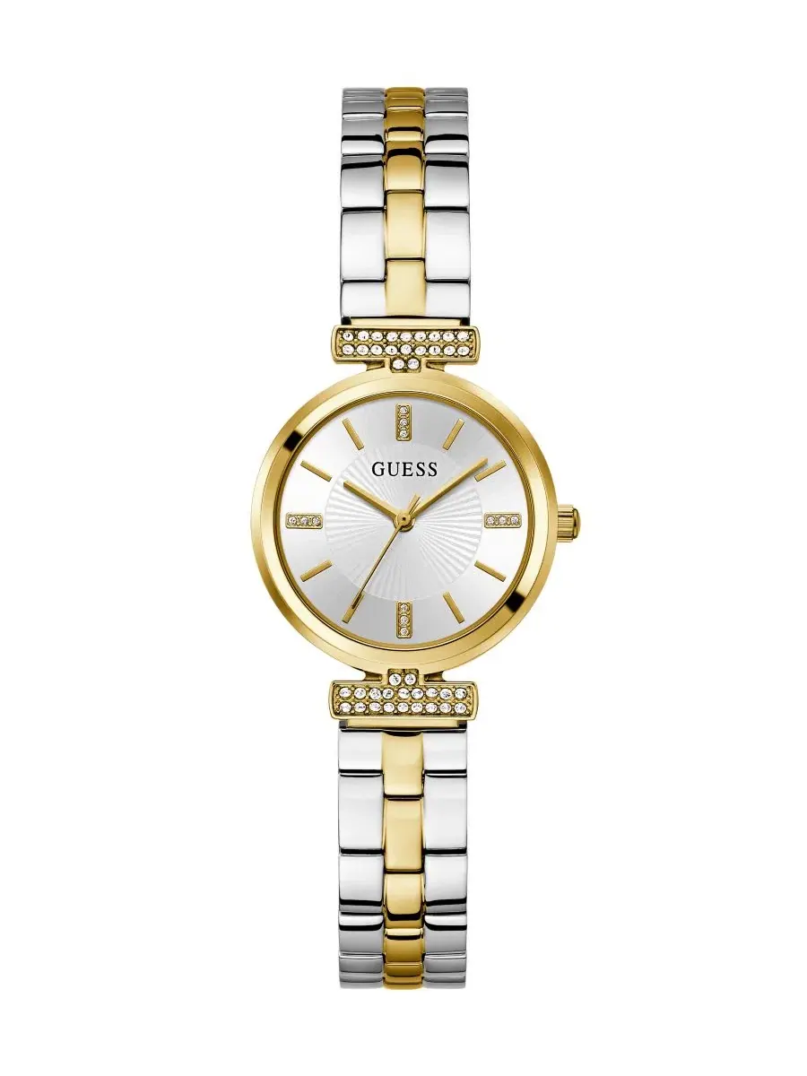 Женские наручные часы с браслетом из стали двух цветов, 28 мм GUESS