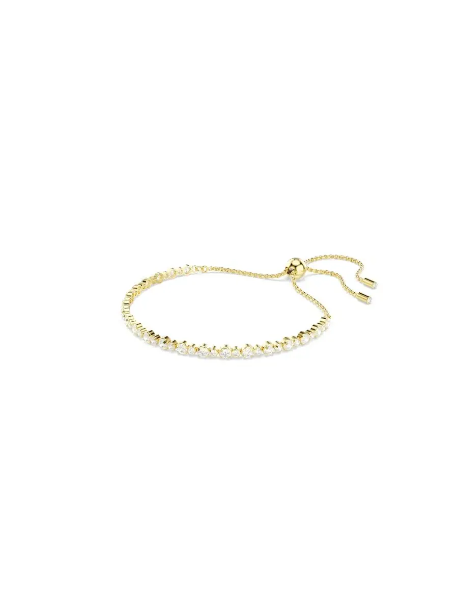 Браслет-цепочка Swarovski Matrix Gold-Tone Plated Tennis Bracelet — изображение 2 из 6, оттенок золото