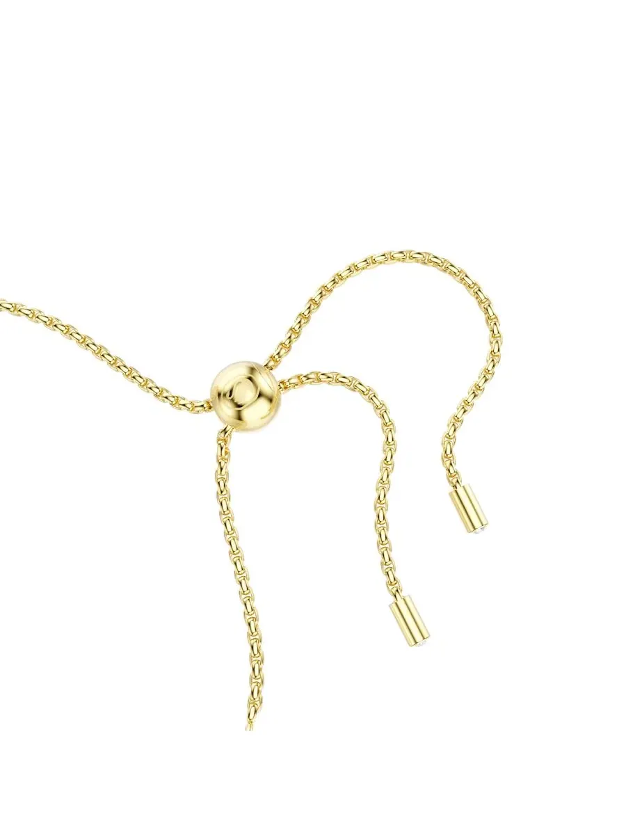 Браслет-цепочка Swarovski Matrix Gold-Tone Plated Tennis Bracelet — изображение 4 из 6, оттенок золото