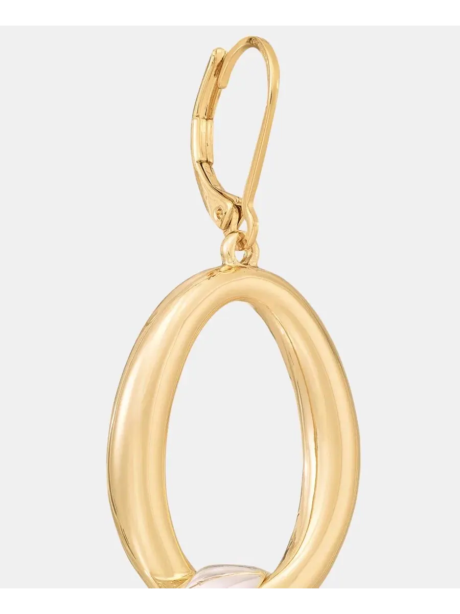 Серьги-подвески с овальными подвесками, модель Linked Oval Double Drop Lauren Ralph Lauren — изображение 4 из 4