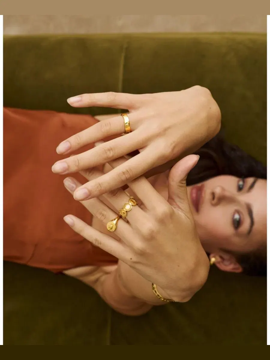 Кольцо с фазами луны Ottoman Hands — изображение 3 из 5, оттенок золото