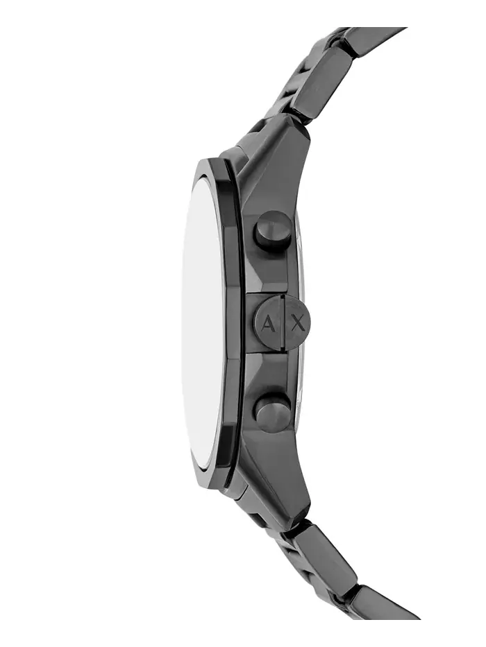 Мужские кварцевые часы-хронограф Gunmetal из нержавеющей стали, 44 мм A|X Armani Exchange — изображение 4 из 5