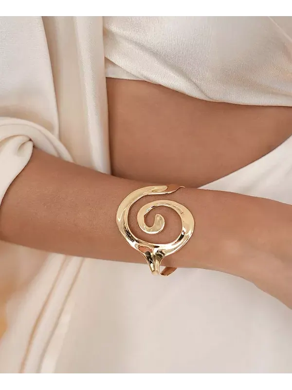 Браслет-Манжета Aura Swirl Ettika — изображение 2 из 3, оттенок золото
