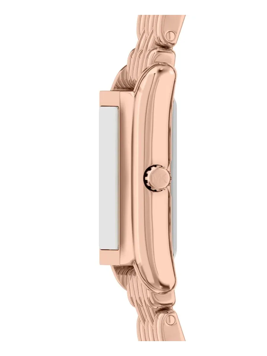 Женские часы Michael Kors Essex, розовое золото, 20 мм — изображение 3 из 8, оттенок розовый золотистый