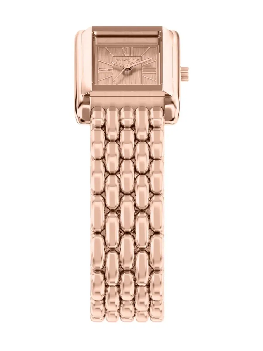 Женские часы Michael Kors Essex, розовое золото, 20 мм — изображение 7 из 8, оттенок розовый золотистый