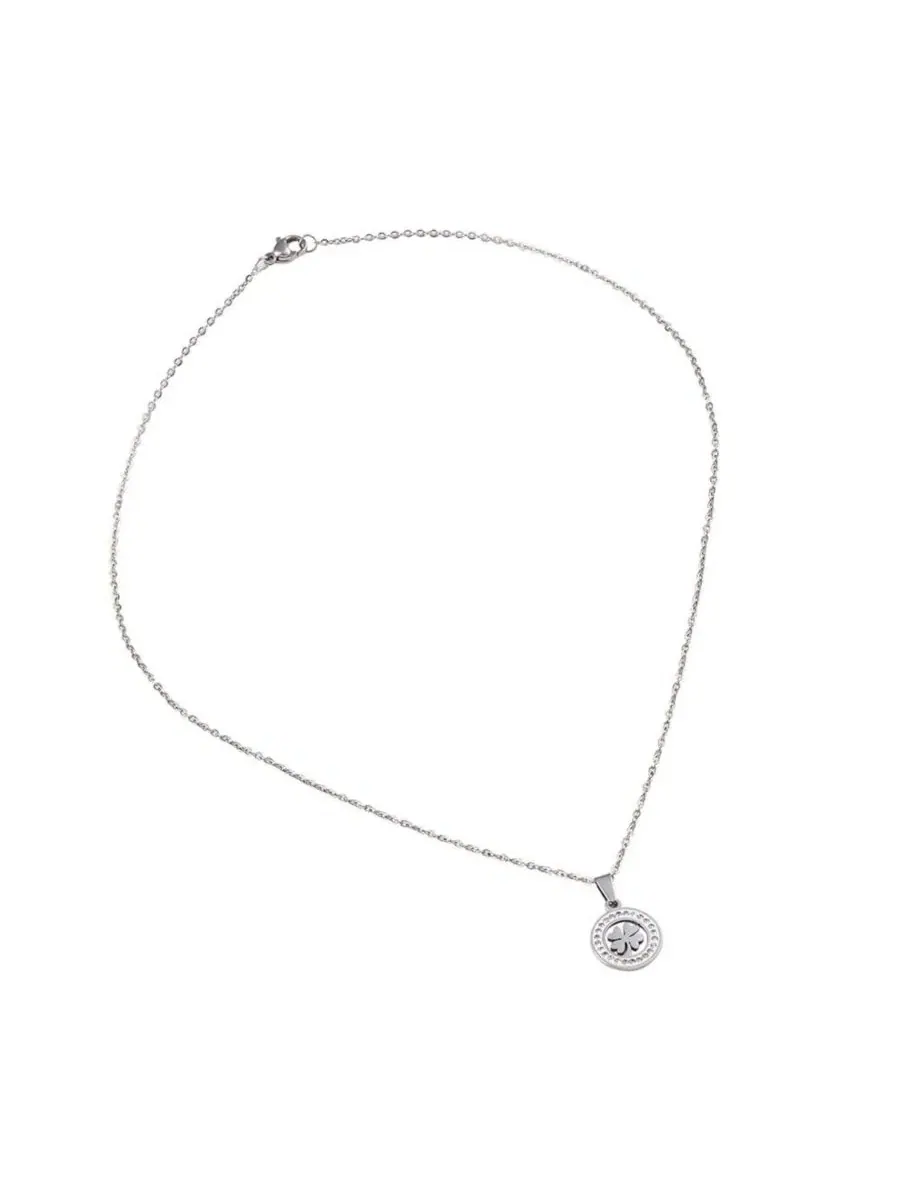 Женское колье-подвеска The Clover Pendant SOHI — изображение 1 из 7, оттенок серебряный
