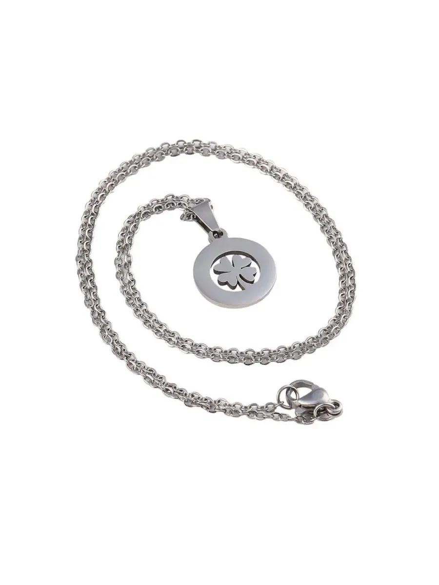 Женское колье-подвеска The Clover Pendant SOHI — изображение 4 из 7, оттенок серебряный