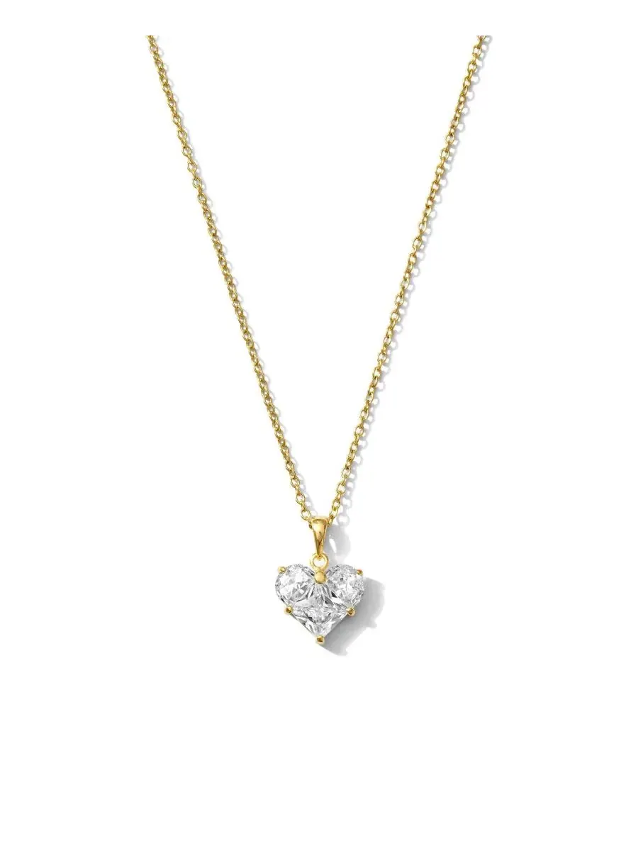 Ожерелье с подвеской-сердцем Oma Chain Heart Charm Joey Baby — изображение 1 из 4, оттенок золото