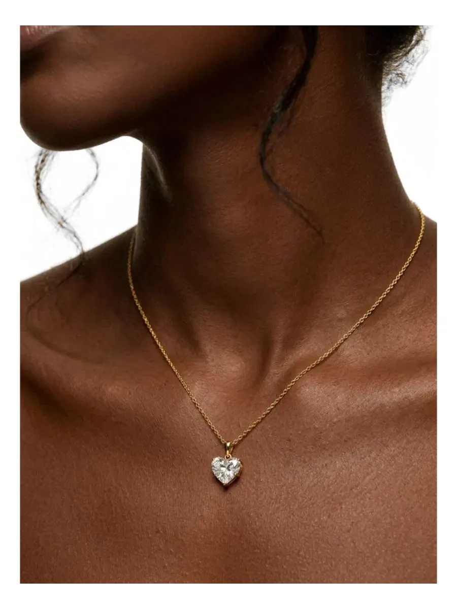 Ожерелье с подвеской-сердцем Oma Chain Heart Charm Joey Baby — изображение 2 из 4, оттенок золото