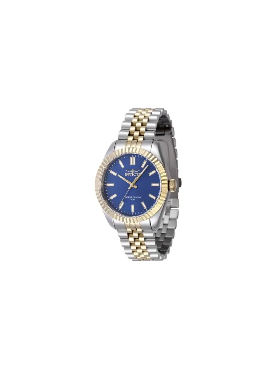 Женские часы Specialty Quartz 3 Hand Blue Dial Invicta — изображение 1 из 3, оттенок золото