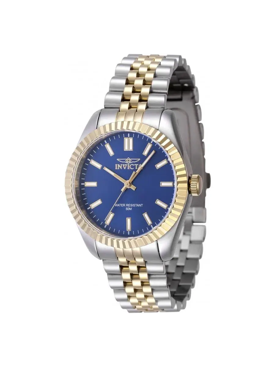 Женские часы Specialty Quartz 3 Hand Blue Dial Invicta — изображение 3 из 3, оттенок золото