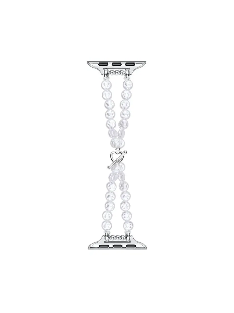 Браслет Eloise Cultivated Pearl Band Posh Tech — изображение 4 из 4, оттенок белый серебристый