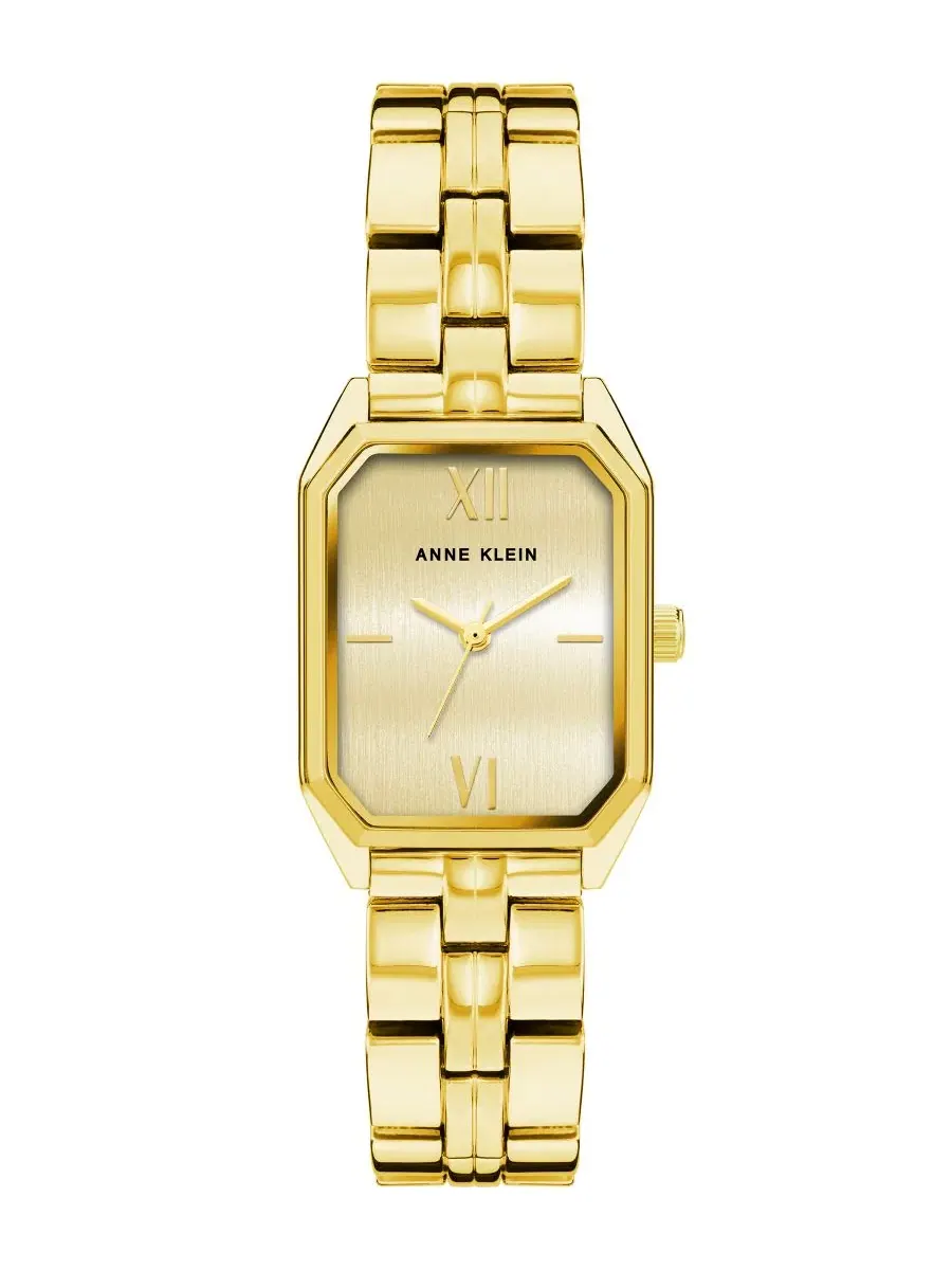 Женские часы Anne Klein с браслетом, золотистые, 24 мм x 35 мм