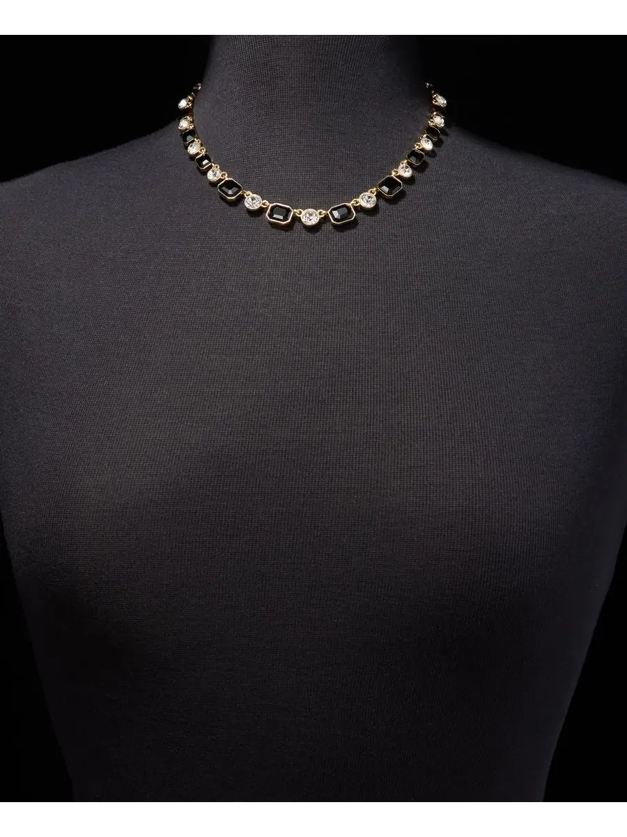 Колье с кристаллами, с удлинителем Anne Klein — изображение 2 из 3, оттенок черный