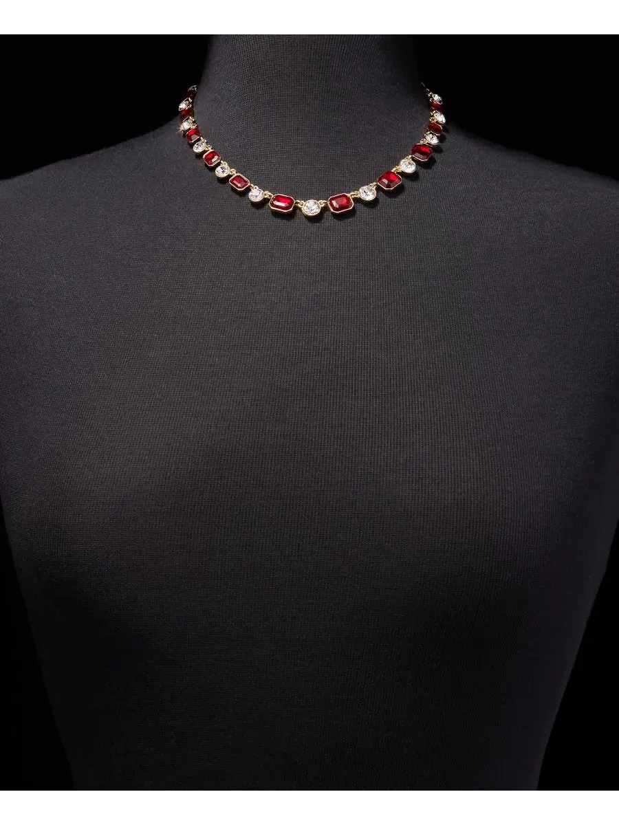 Колье-ошейник с кристаллами по всей окружности, модель Crystal All-Around Collar Anne Klein — изображение 2 из 3