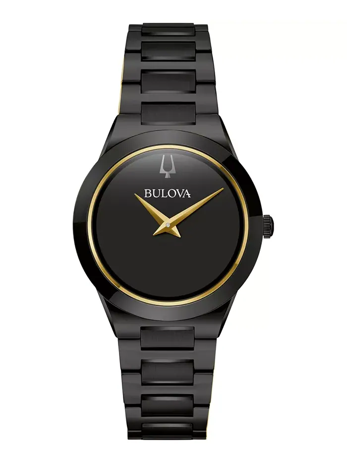 Женские часы Modern Millennia на стальном браслете черного оттенка, 32 мм Bulova — изображение 1 из 3