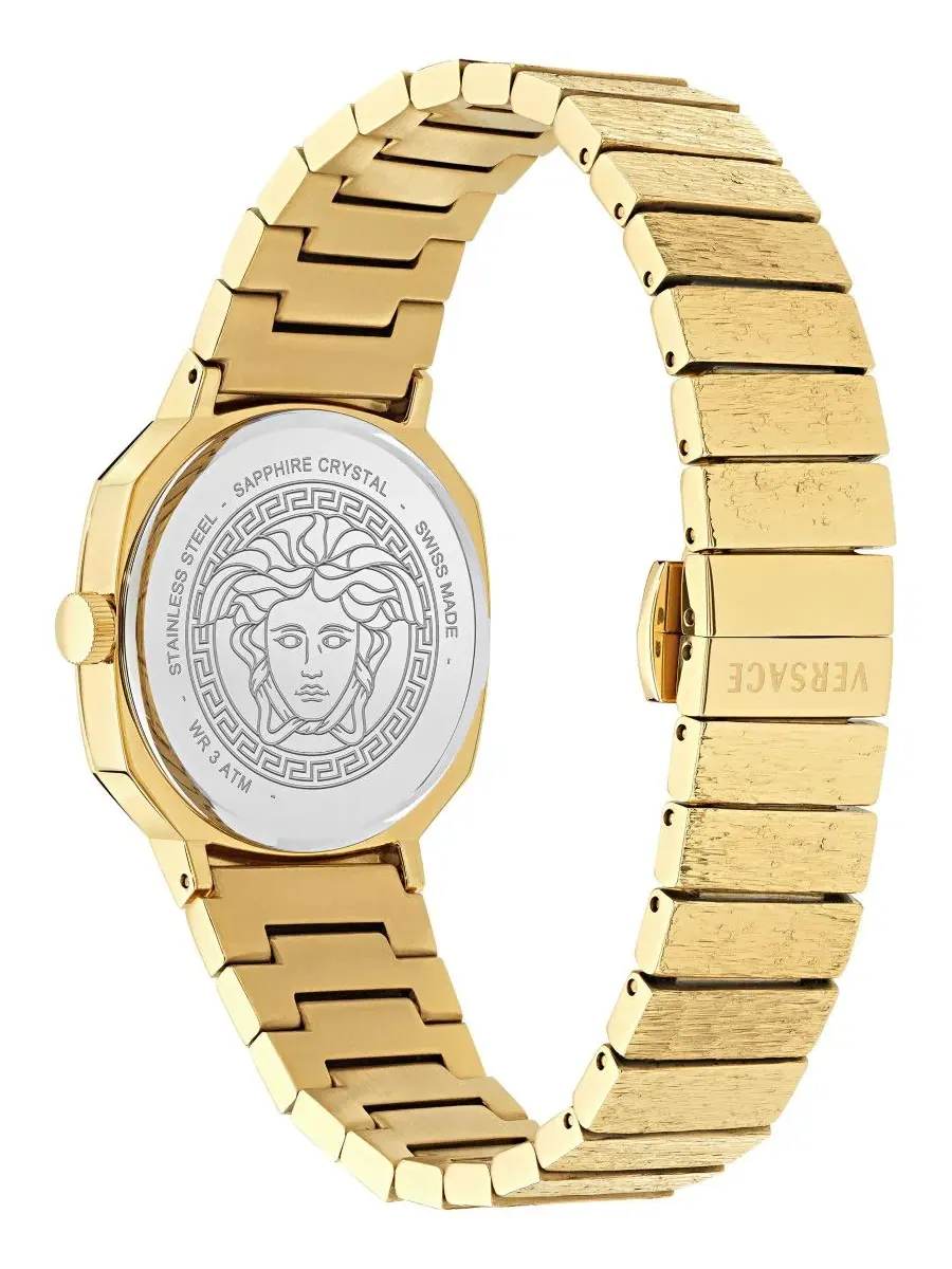 Женские часы Versace V-Arcadis с золотистым циферблатом, 32 мм — изображение 3 из 3, оттенок золото