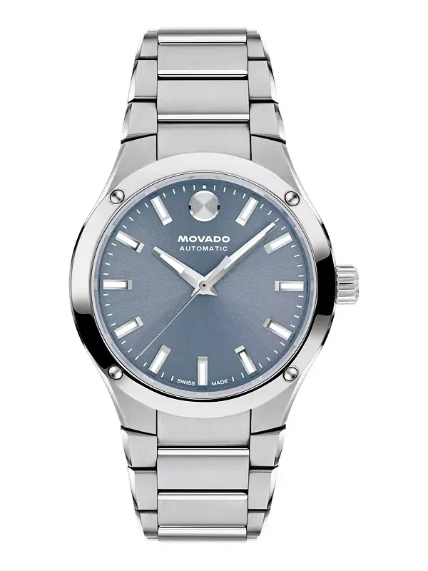 Женские часы Museum Imperiale Swiss Automatic из нержавеющей стали, 33 мм Movado — изображение 1 из 3, оттенок серебристый