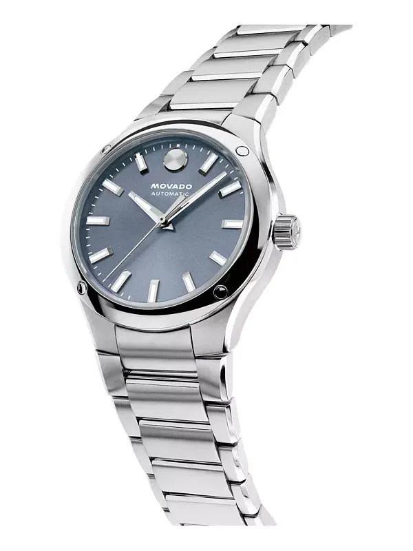 Женские часы Museum Imperiale Swiss Automatic из нержавеющей стали, 33 мм Movado — изображение 2 из 3, оттенок серебристый