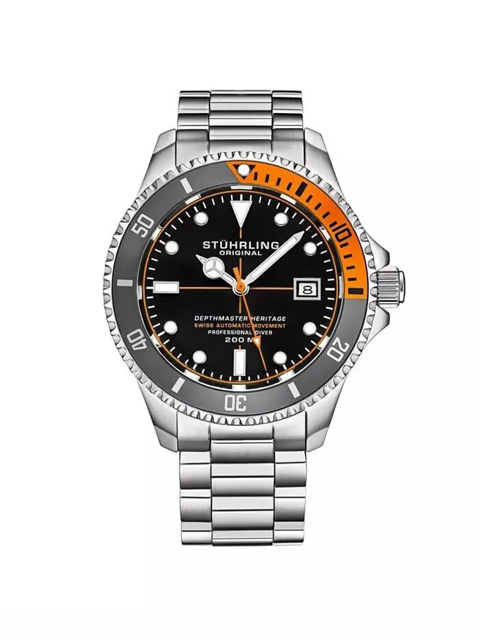 Швейцарские автоматические часы Depthmaster Heritage 42 мм Classic Diver Stuhrling