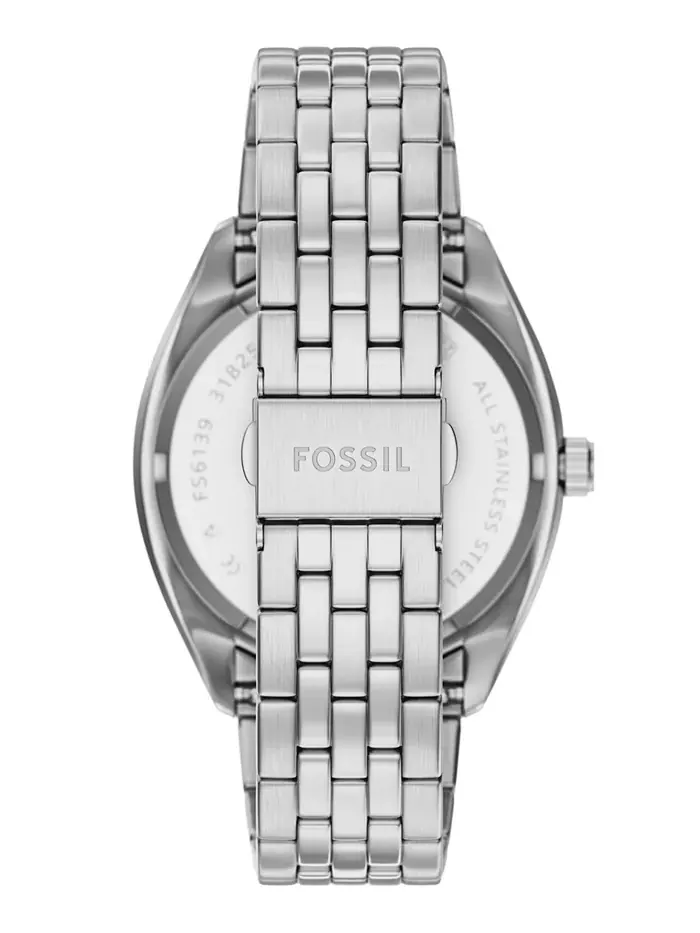 Мужские часы Campbell Three-Hand Day-Date из нержавеющей стали, 42 мм Fossil — изображение 2 из 8