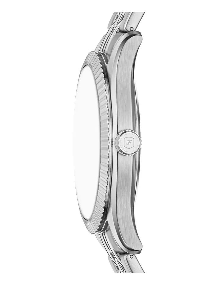 Мужские часы Campbell Three-Hand Day-Date из нержавеющей стали, 42 мм Fossil — изображение 3 из 8