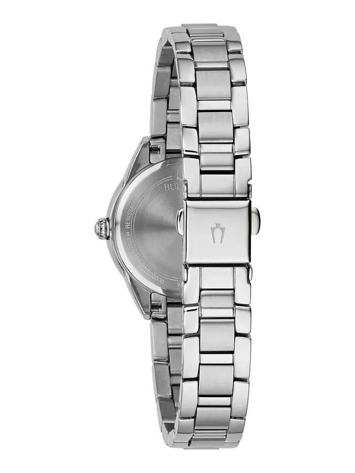 Женские часы Sutton с бриллиантовыми вставками на стальном браслете 28 мм Bulova — изображение 3 из 4