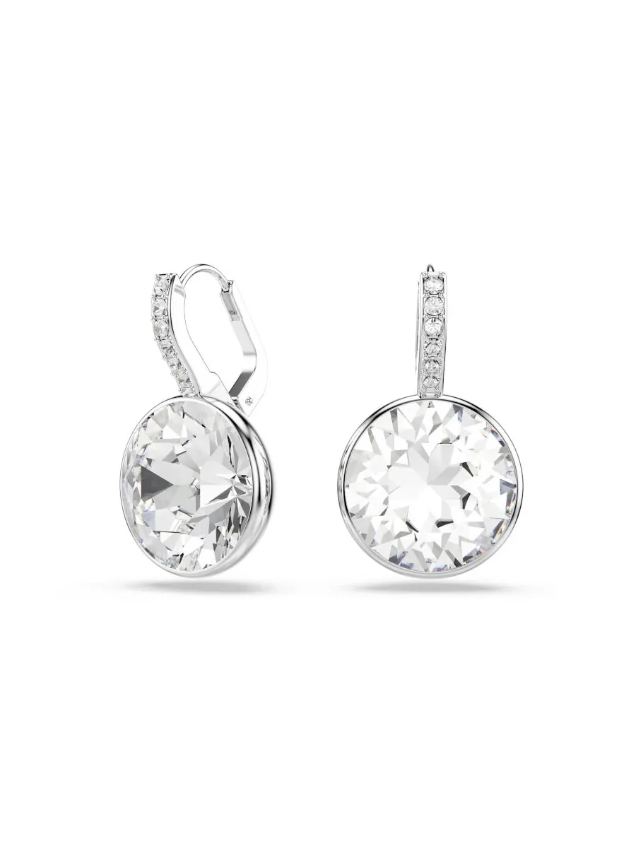 Серьги-подвески Millenia с родиевым покрытием Swarovski — изображение 1 из 5, оттенок серебристый прозрачный