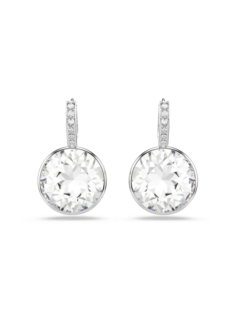 Серьги-подвески Millenia с родиевым покрытием Swarovski — изображение 2 из 5, оттенок серебристый прозрачный