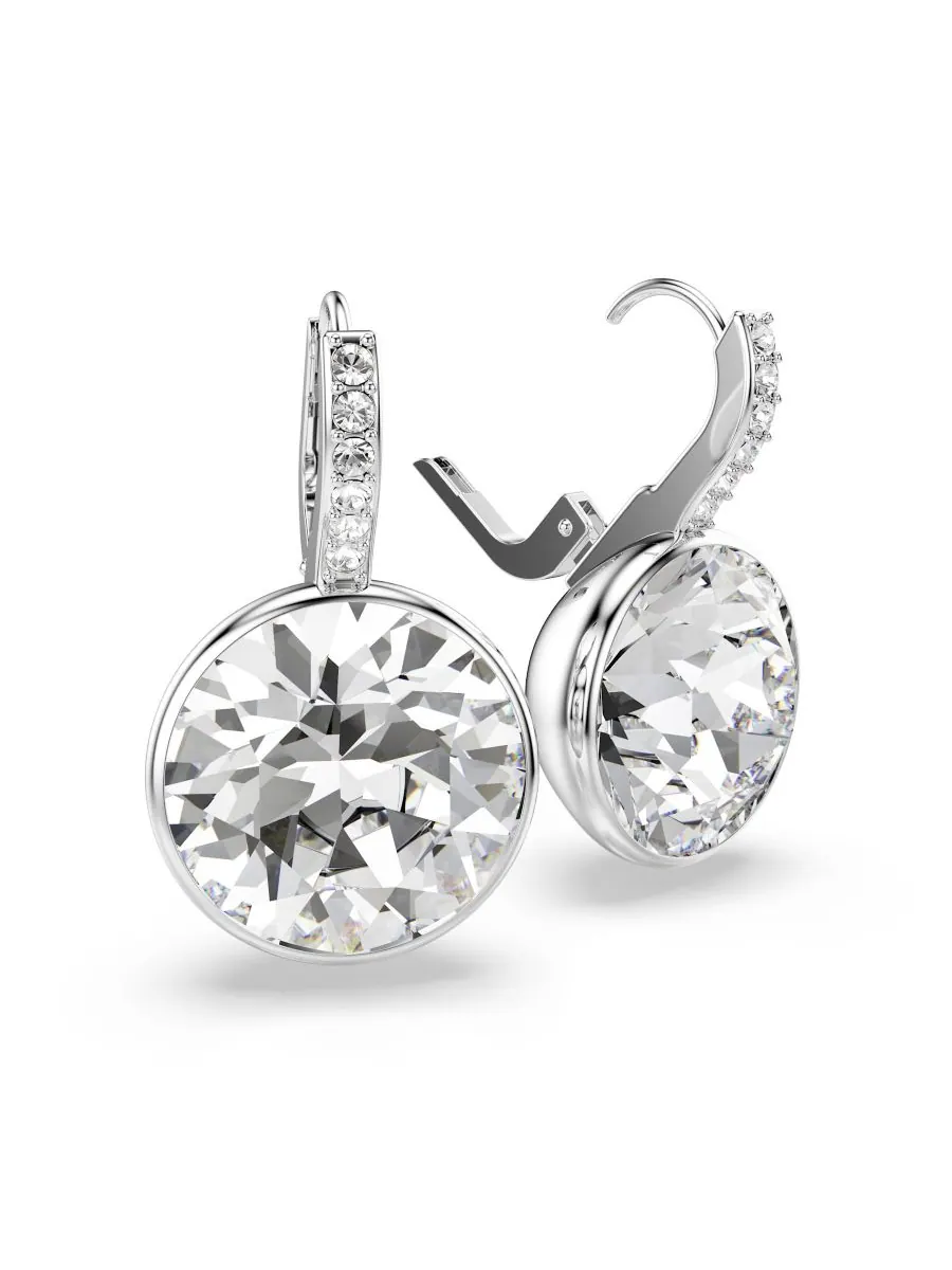 Серьги-подвески Millenia с родиевым покрытием Swarovski — изображение 3 из 5, оттенок серебристый прозрачный