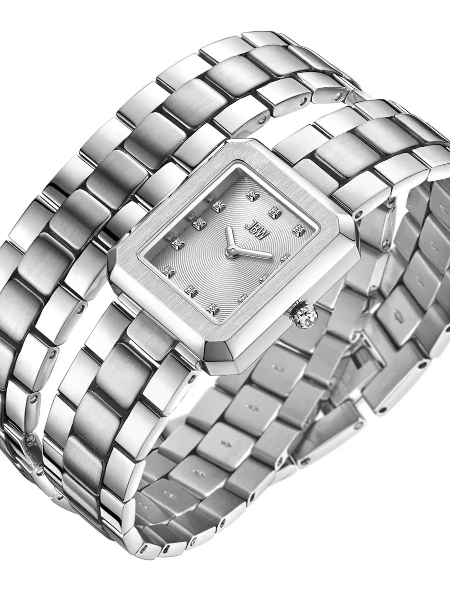 Женские часы Arc Swiss Quartz из нержавеющей стали, 23 мм Jbw — изображение 2 из 3, оттенок серебряный