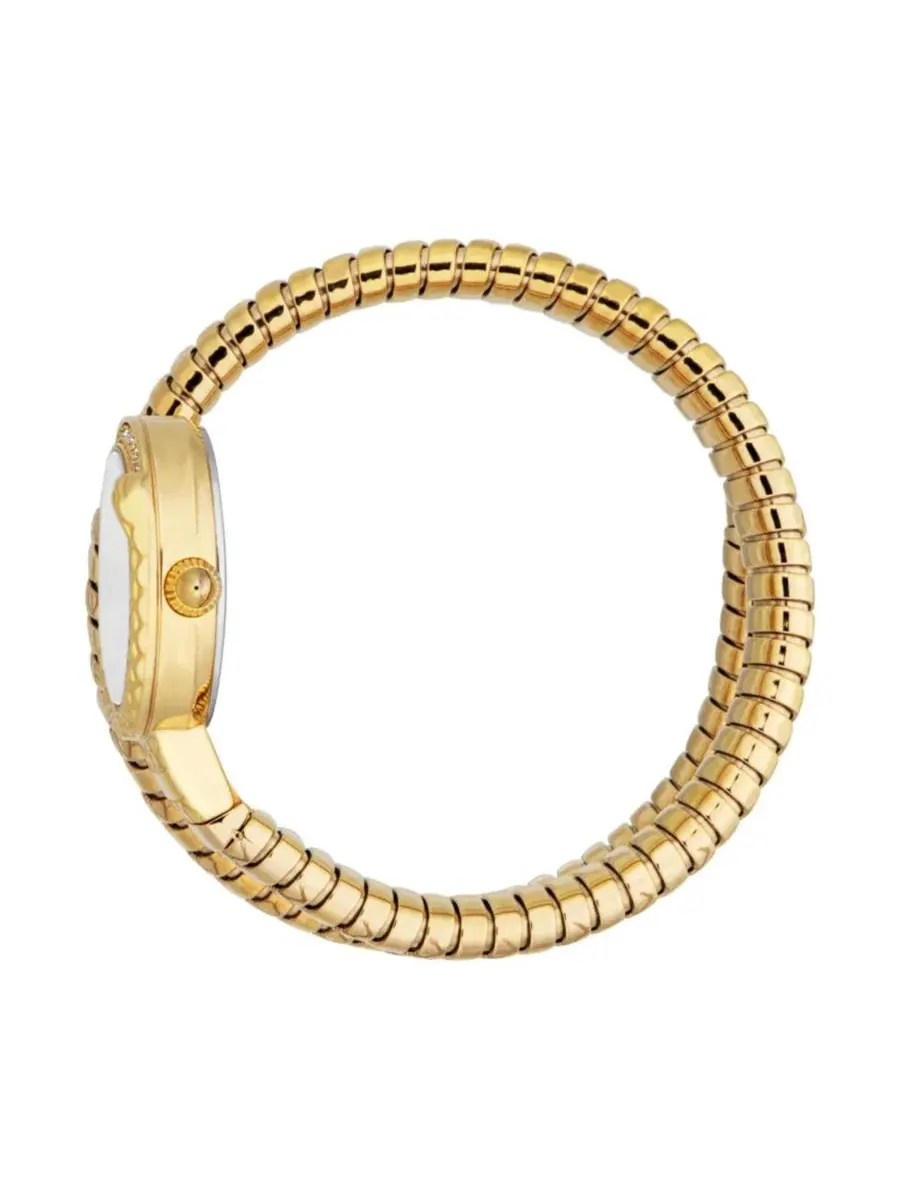 Женские часы Glam Chic Quartz IP Stainless Steel Bracelet Watch Just Cavalli — изображение 3 из 3, оттенок золотистый