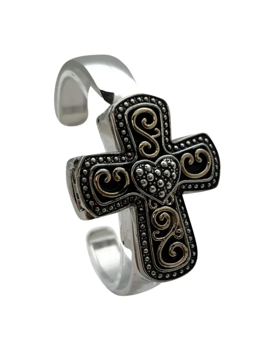 Женские часы-браслет Cross Shape Bangle Olivia Pratt — изображение 3 из 4, оттенок мульти